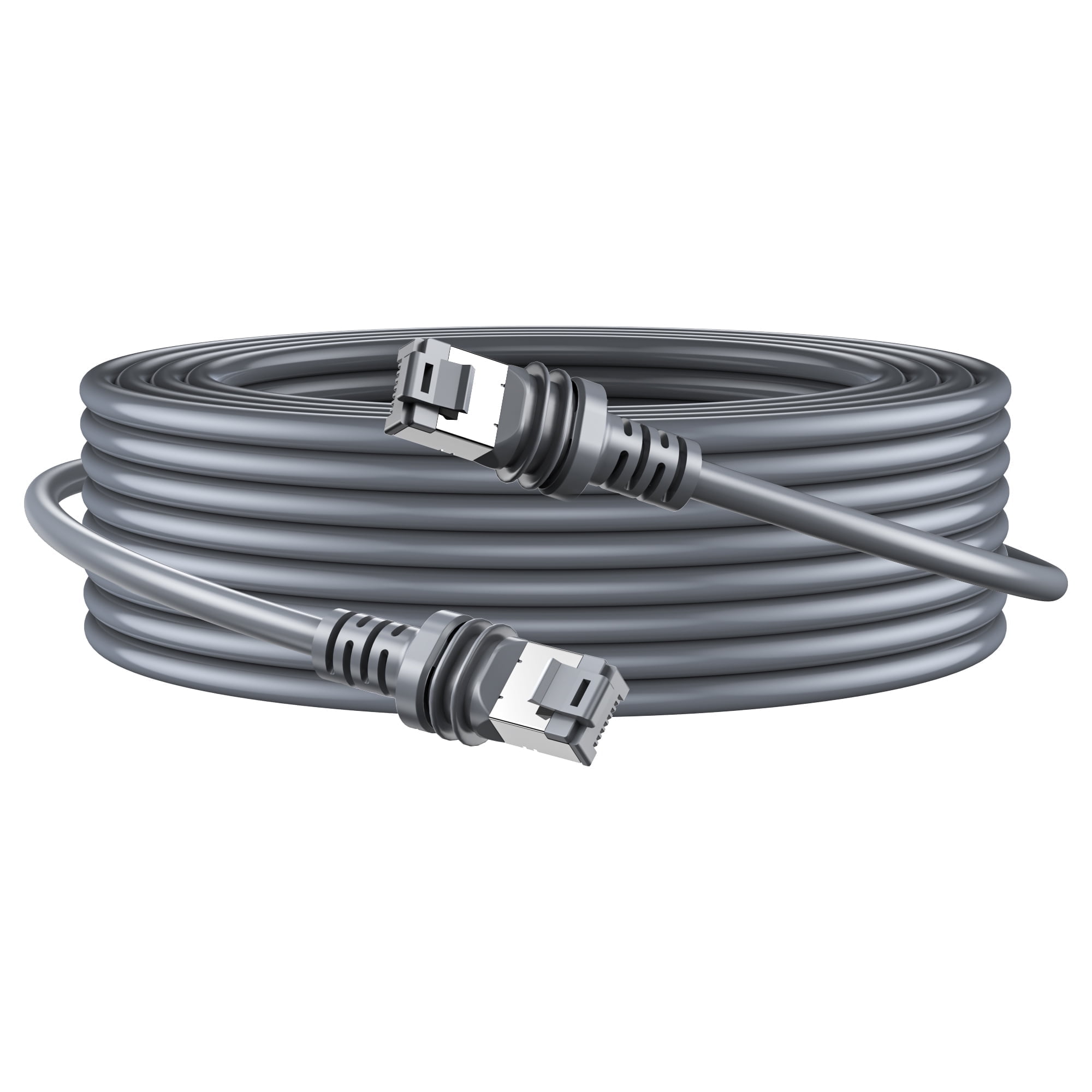 Syston Cable Cat8 Ethernet Bulk Raw Cable 2000MHz 2GHz 40gb 50 Ft Solid Bare Copper S Ftp Individual Electromagnetic Tinned Copper Braid Shield 22 4 4 Pair 22 Awg Cmr Ft4 Utp Black Order To Cut - View #5