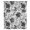Black,Gray,White, variant on Navy Indigo Florals Sheer Curtains 45" Long for Bedroom, Farmhouse Botanical Peonies Leaves Light Filtering Privacy Drapes, Breathable Semi Sheer Short Window Treatment for Kitchen Cafe Bathroom