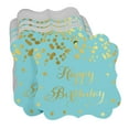 thumbnail image 3 of Inkdotpot Real Gold Foil Bracket Shape Paper Hang Tags Happy Birthday Favor Tags Pack Of 100, 3 of 6