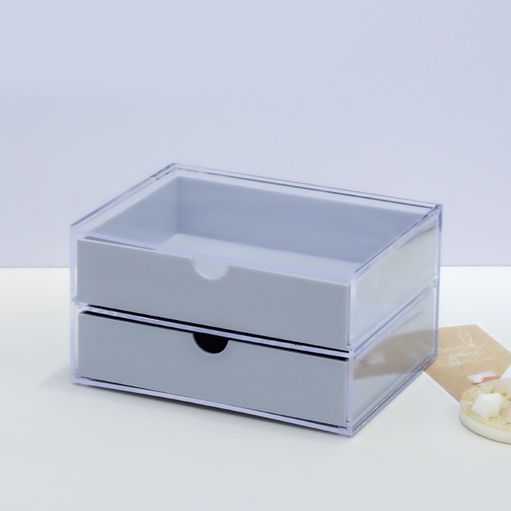 Double Layer Manicure Tool Box,Nail Pen Box Storage Case for Organizing,Plastic Nail Tool Box for Manicure Pedicure Kit
