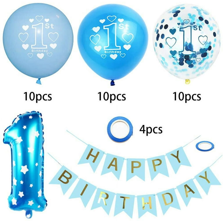 Happy first on sale birthday balloons