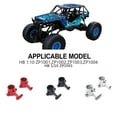 thumbnail image 2 of maskred Alliage d'Aluminium 1/10 Moyeu de Direction Transporteur 2x Durable Blocs de Direction pour ZP1001 ZP1002 ZP1003 ZP1004 Rouge, 2 of 6