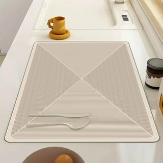 Tapis D'Égouttoir À Vaisselle Pour Comptoir De Cuisine, Tapis De Séchage À Fleurs De Couleur