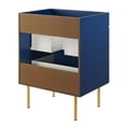 thumbnail image 6 of Vanity Cabinet (Sink not included), Blue, Wood, Hotel Bedroom Bathroom, Modern Contemporary HB33620, 6 of 9