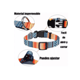 thumbnail image 3 of Conjunto De Collar Y Correa De Nylon Ajustable Para Perros Xtellar naranja, 3 of 4