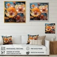 thumbnail image 4 of Designart "Abstract Buttercup Spectrum I" Buttercups Picture Framed Canvas Art Print, 4 of 5