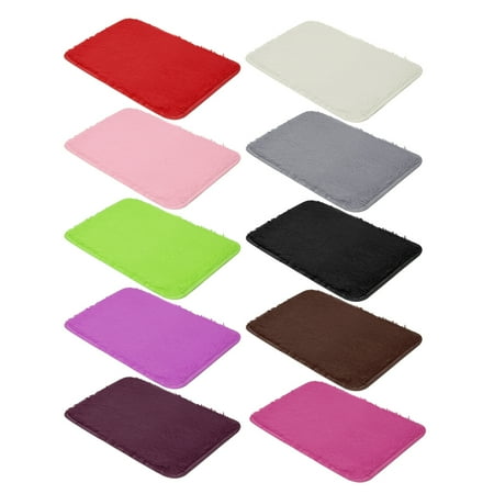 - 40*60CM Soft Fluffy Rugs Anti-Skid Shaggy Area Rug Dining Room Home Bedroom Silk Carpet Floor Mat 12 Colors bathroom living room Non-slip carpet