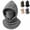 Gray-thick, variant on Oceanwell One Piece Flannel Warm Mask Hat Ski Winter Balaclava Hooded Face Covering,One Size,Black-thin