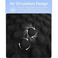 thumbnail image 3 of Cooling Gel Car Seat Cushion for Long Driving, Breathable Ventilated Auto Pad Keep You Cool for Hot Weather Rides, Soft Relief Comfort Cover, Non-Slip Bottom Universal Fit for Most Vehicles (Black), 3 of 7