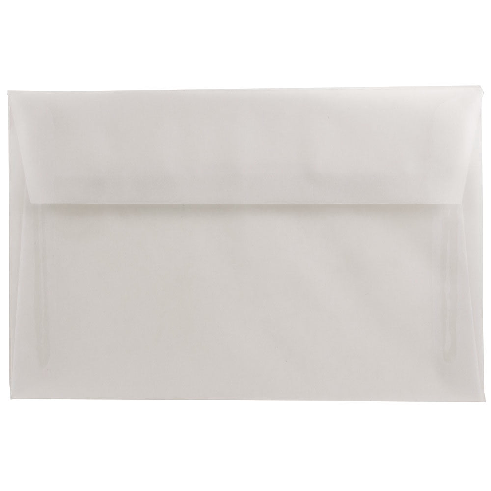 JAM A9 Translucent Envelopes, 5.8x8.8, Clear, 25/Pack - Walmart.com
