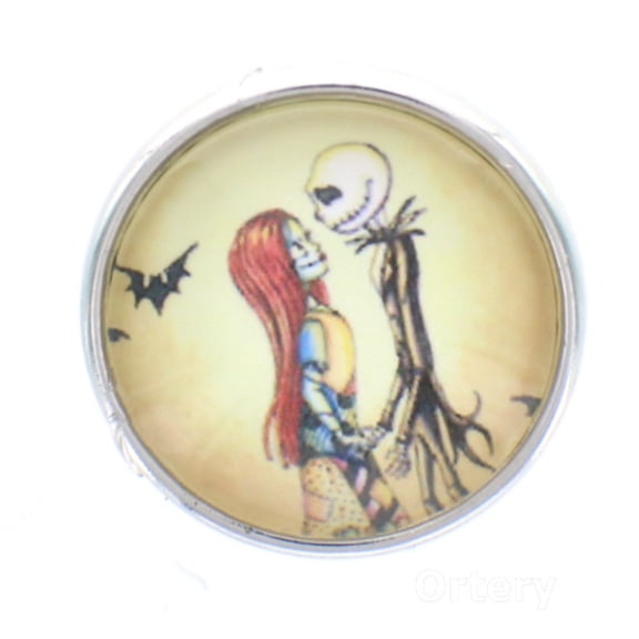18mm Snap Charm Button Interchangeable Jewelry skeleton bat mummy