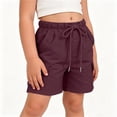 thumbnail image 5 of Atogsazn Kids Boys Summer Cargo Shorts Casual Athletic Wide Leg Short Pants with Pocket Outdoor Outfits Wine 11-12 Years Fashion, 5 of 8