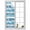 White Lake Blue, variant on Teal Coastal Beach Window Privacy Film, Nautical Starfish Coral Vintage Wooden Static Cling UV Sun Blocking Heat Control Window Tint Day and Night, Non-Adhesive One Way Privacy Cover 35.4''x78.7''