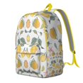 thumbnail image 5 of Citrus Lemon Pattern Travel Backpack, Fresh Yellow Fruit Design Daypack for Lemon Lover Gift and Casual Everyday Use, 5 of 5