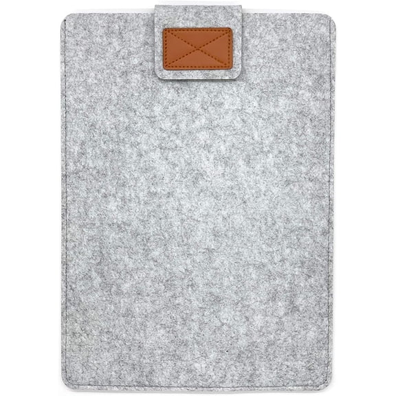Felt 10-11 inch Tablet Shcok Proof Carrying Sleeve Pouch Case Cover for Samsung Galaxy Tab S9 S8 S7 11 Tab A9  11 in A8 A7 10.4 Tab S6 10.5 iPad 2025 10.9 iPad Air 10.5 iPad Pro 11 (Gray)