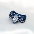 thumbnail image 5 of ringheart Blue Matching Rings His and Her Rings Couple Rings 1CT CZ Women Wedding Ring for Him and Her Men and Women Ring, 5 of 6