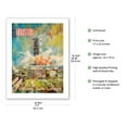 thumbnail image 2 of Houston Texas - NASA Johnson Space Center - Delta Air Lines - Vintage Airline Travel Poster by Jack Laycox c.1970s - Bamboo Fine Art 290gsm Paper (Unframed) 17x22in, 2 of 4