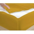 thumbnail image 5 of DNG Creations Zipper Fitted Sheet ( Includes - 1 Elastic Fitted Sheet & 2 Base Sheet has Zipper ) 100% Egyptian Cotton 12 Inch Deep Pocket (Solid Gold - Twin ), 5 of 9