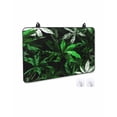 thumbnail image 2 of nqOlkjepod Large Induction Cooktop Protector Mat 31"x24", Green Leaves Stove Top Covers for Electric Stove, Tropical Plant Monochrome Nature Scenery Stove Burner Cover Mats, Glass Top Stove Cover, 2 of 8