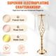 thumbnail image 3 of Centro de mesa para bodas VEVOR Metal Gold con cristal de 55 cm (2 unidades), 3 of 9