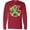 Red, variant on Inktastic Love and Care Mental Health Awareness Green Ribbon Long Sleeve T-Shirt