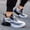 black in white, variant on Men's Breathable - Low-Top Sneakers Compatible for, Training & Casual - -Terrain Traction PVC Sole, Round Toe Shoes - -Weather Outdoor & Indoor Wear (Solid/ Color Options) - Brand Name: StepLade