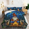 thumbnail image 5 of 3-Piece Gnome 3D Duvet Cover Set – Cute Animal Print Bedding for Boys & Girls, 1 Duvet Cover + 2 Pillowcases, Soft Breathable Comforter Cover for All Seasons, 5 of 6