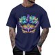 thumbnail image 1 of Tops para hombre, blusas y camisas de manga corta con cuello redondo para hombre, camisetas casuales con estampado de moda para hombre, blusa de manga corta, blusa de poliéster para hombre., 1 of 5