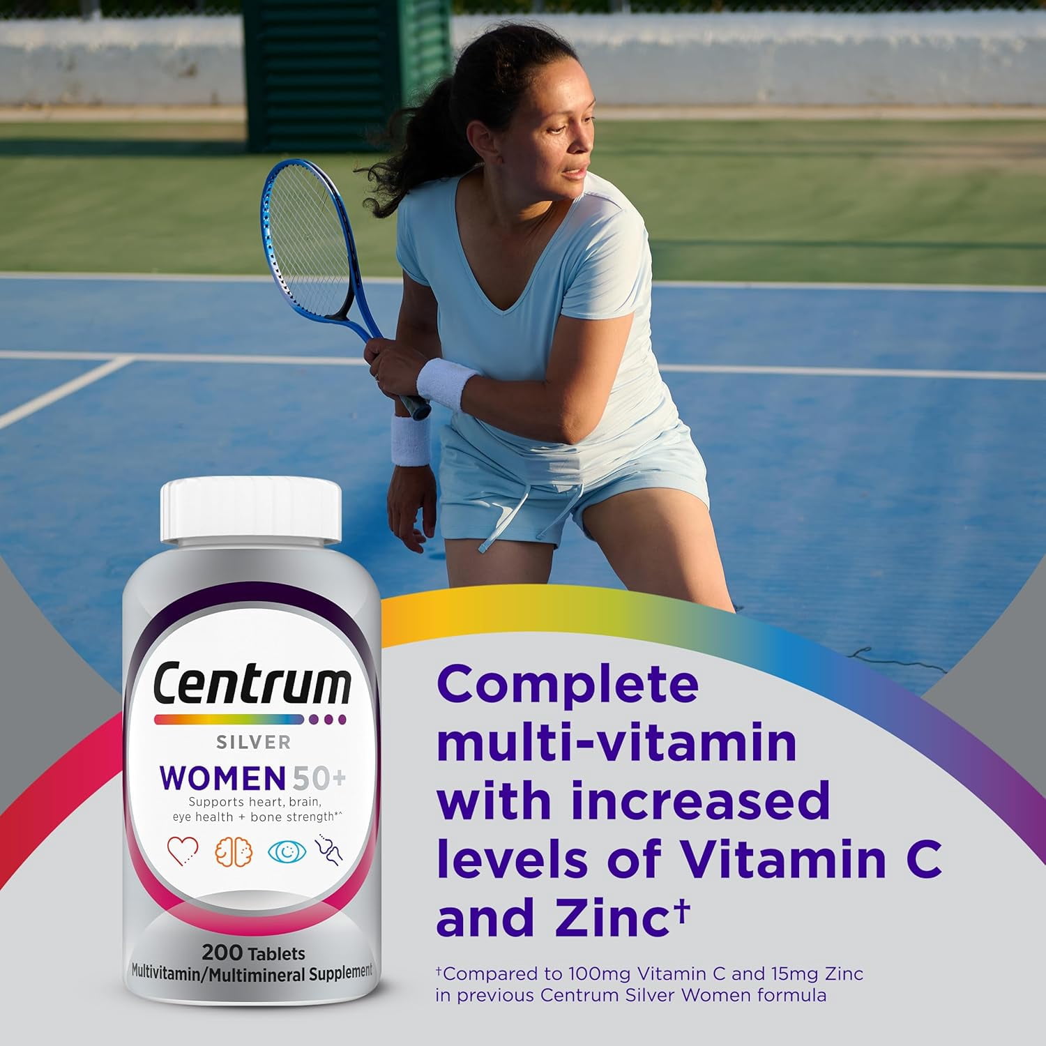 Centrum Silver Multivitamins for Women Over 50, Multimineral Supplement, 200 Ct