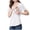 White, variant on SEMPAI Hidden Nursing Tops for Breastfeeding Women Double Layer Crew Neck Maternity Shirts Postpartum Tee
