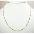 thumbnail image 6 of 14K Yellow Gold 3mm Solid Figaro Chain, FREE Microfiber Cloth, Link Mens Womens Necklace, Giorgio Bergamo, 6 of 9