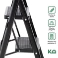 thumbnail image 3 of Escalera Tubular Plegable KingsHouse Negra 2 Peldaños, 3 of 8