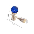 thumbnail image 4 of Kendama de bambú RQN con bola azul translúcida con cuerda extra para niños, adolescentes y adultos, regalo de festivales, 4 of 7