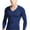 Blue, variant on COSFO Long Sleeve Mens Shirts Crew Neck Casual White Warm Pullover Solid T Shirts for Man