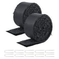 thumbnail image 2 of Multi-Use Recycled Rubber Mulch Mat, 2 Rolls 120" L x 4.5" W, Permanent Black Garden Edging for Landscaping Pathways, Flower Bed Borders & Vegetable Garden Protection, 2 of 7