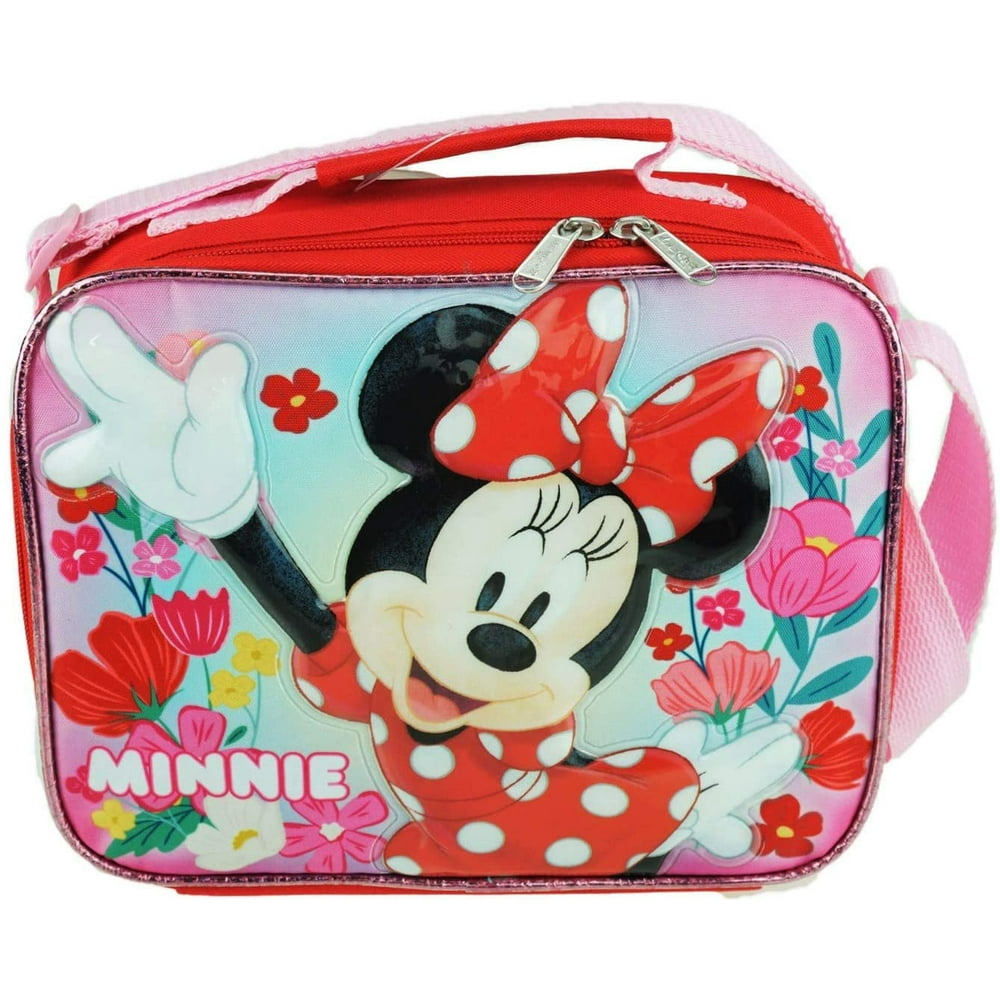 Lunch Bag Disney Minnie Mouse Helllo Red