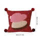 thumbnail image 3 of Cojín decorativo en forma de corazón 16x16 pulgadas - Cojín rojo de amor con funda y inserto lavables extraíbles para sofá, cama y silla, 3 of 6