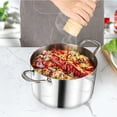 thumbnail image 5 of Walchoice 4 Quart Stockpot with Lid, Tri-Ply Stainless Steel Soup Pasta Pot, Cooking Pot for Soup Pasta Stew, Induction Compatible, 5 of 8