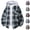 02-Green, variant on Plus Size Plaid Shirt Men Hooded Flannel Shirt For Men Relaxed Fit Long Sleeve Casual Shirt Jacket, Sizes S-4XL