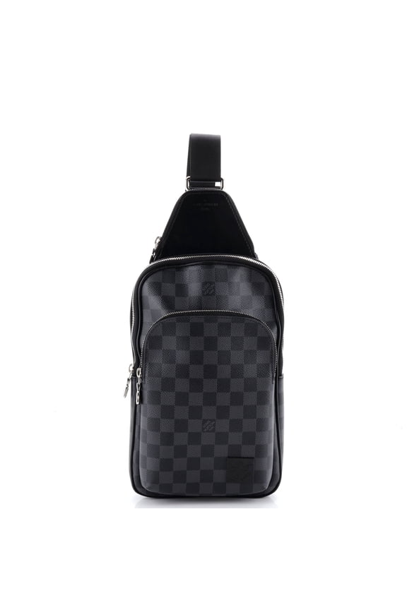 Pre-Owned Avenue Sling Bag NM Damier Graphite By Rebag