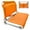 Orange, variant on Nygira Stadium Seat for Bleachers, Portable Folding Chair with Back Support, Hide Hooks,Orange