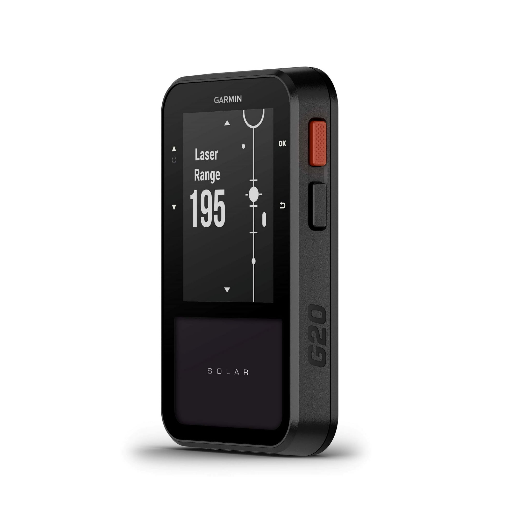 Garmin Approach G20 Solar, GPS Golf Handheld with Solar Charging, Sunlight-Readable High Resolution Display, Built-In Magnet to Mount On Your Cart, Big Numbers for Easy Reading