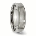thumbnail image 4 of Primal Steel Titanium Beveled Edge, Concave 6mm Brushed and Polished Band, 4 of 9