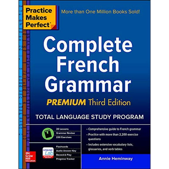 Pre-Owned Practice Makes Perfect: Complete French Grammar, Premium Third Edition (Practice Makes Perfect (McGraw-Hill)) Paperback