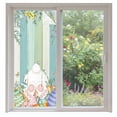 thumbnail image 2 of Cute Easter Bunny Window Privacy Film, Eucalyptus Leaves Colorful Eggs Wooden Static Cling UV Sun Blocking Tint Film Heat Control Windows Films for Bedroom Bathroom, Window Stickers 35.4"x78.7", 2 of 8