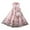 A-Pink100, variant on XUELUO Little Girls Dresses Sleeveless Floral Embroidery Mesh Skirts With Purse Retro Ethnic Style Spring Outings Outfit
