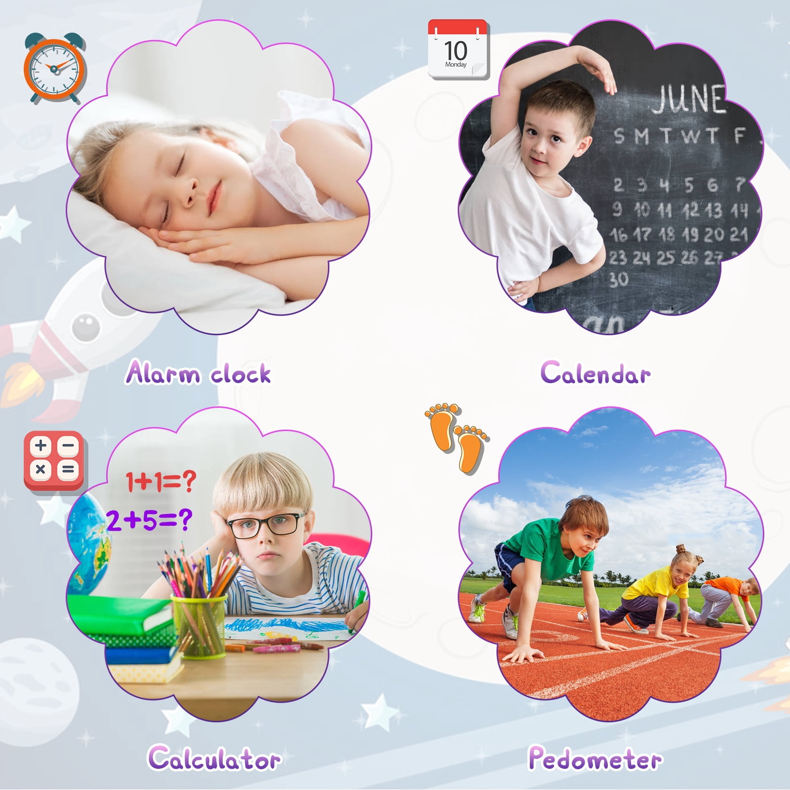 Topchances T5 Waterproof GPS Smart Watch for Kids, 4G Wifi Video Phone Call Camera SOS Alarm Geo-Fence Touch Screen Monitoring Health Steps Anti-Lost GPS Tracker Watches For Android IOS, Pink