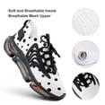thumbnail image 4 of Messy Black Dots on White Background Walking Shoes for Men Woman Lightweight Tennis Fashion Elastic Sports Shoes Cushion Basketball Shoes, 4 of 7