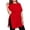 Red, variant on Oversized Tshirt Dress Women Crew Neck Side Slit Womens Blouses Loose Lightweight Casual Womens Summer Tops Short Sleeve