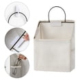 thumbnail image 3 of Laklulu 2 uds bolsa colgante de almacenamiento para cabecera de dormitorio, bolsa de almacenamiento para cesta colgante con acabado de cama, 3 of 5